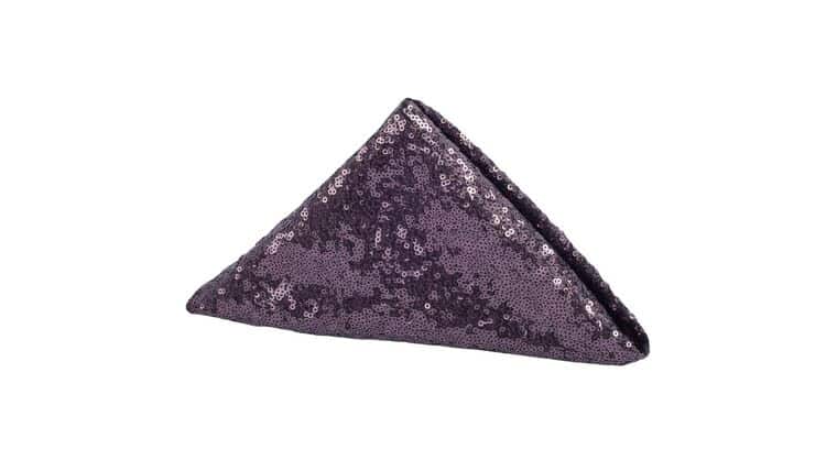 Glitz Sequin Napkin 20″x20″ – Eggplant/Plum | Rental