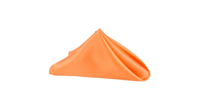 Satin Napkin 20″x20″ – Orange | Rental