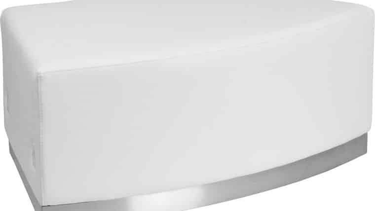 Alon White Backless Convex Chair | Rental Alon White Backless Convex Chair | Rental