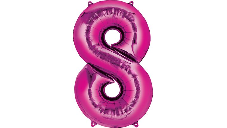 34″ Pink Number 8 Anagram Balloon | Purchase | Rental 34″ Pink Number 8 Anagram Balloon | Purchase | Rental