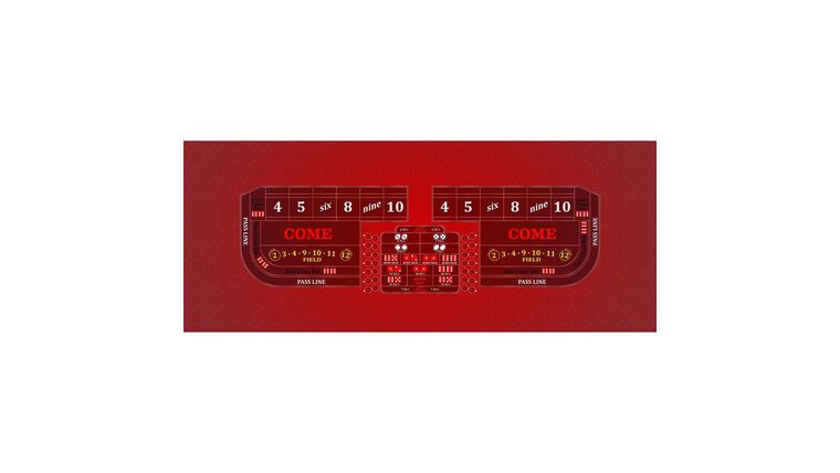 Craps – 8′ Casino Game Table Kit – Red | Rental Craps – 8′ Casino Game Table Kit – Red | Rental