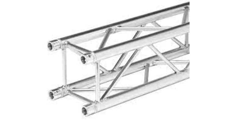 Global Truss – 4.10′ (1.25m) F34 Global Truss Silver Aluminum 12″ Box Truss | Rental