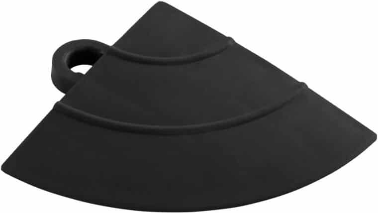 Black ABS Speedway Garage Tile Corner | Rental