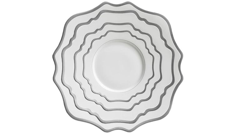 Casablanca White & Silver – Dinner Plate | Rental