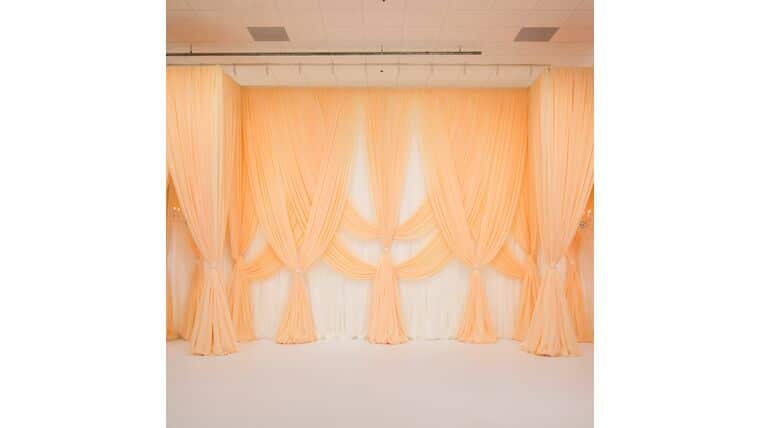 Drapery – Package – 14’H x 24’W Traditional Theme Backdrop | Rental Drapery – Package – 14’H x 24’W Traditional Theme Backdrop | Rental