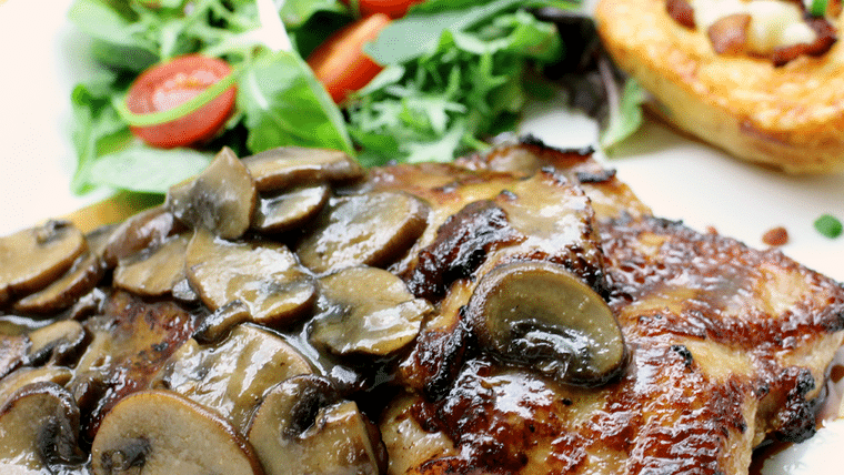 Grilled Chicken Breast in a Mushroom Cream Sauce | Purchase | Rental