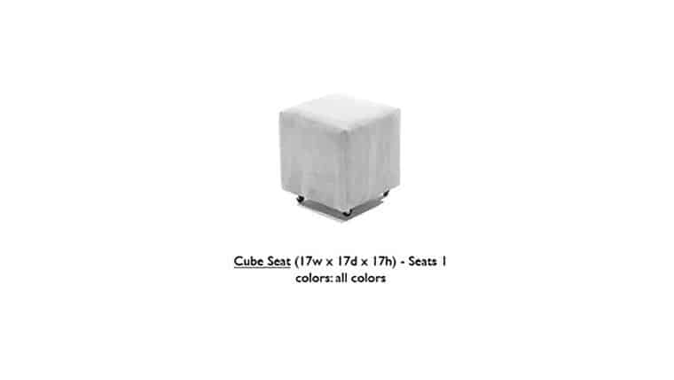 Cube Seat – White | Rental
