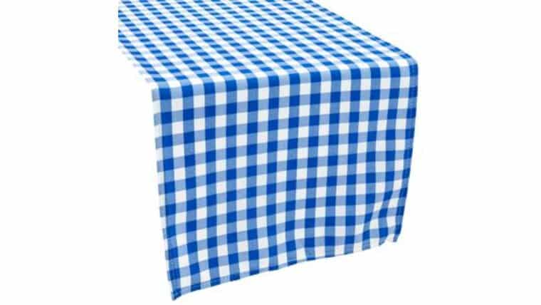 Polyester | 1/2″ Gingham Checkered 20″ x 20″ Napkin – Blue & White | Rental Polyester | 1/2″ Gingham Checkered 20″ x 20″ Napkin – Blue & White | Rental