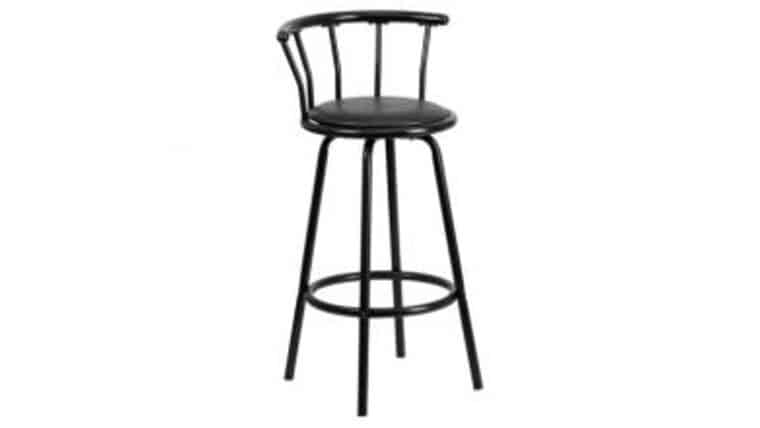Black Swivel Metal Barstool | Rental Black Swivel Metal Barstool | Rental