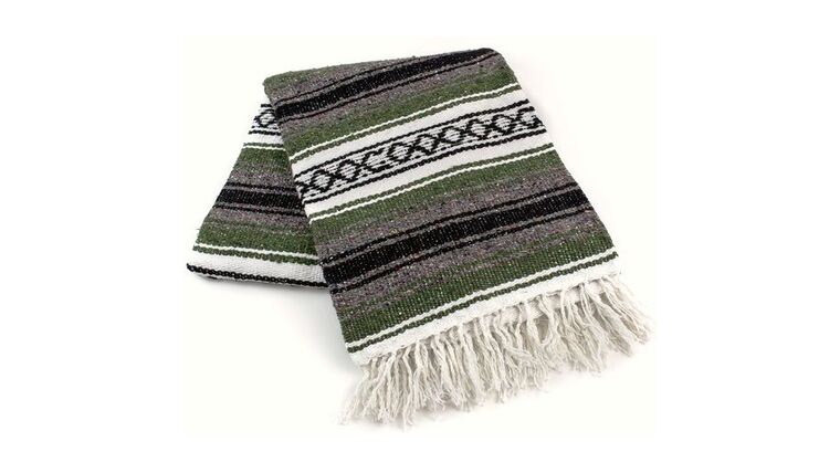 Mexican Blanket – Olive Green | Rental