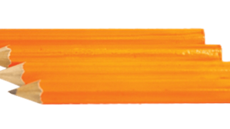 Black Light Orange Pencil | Rental