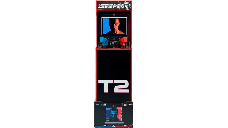 Terminator 2 Judgment Day with Riser and Lit Marquee Arcade Game Machine Rental | Rental Terminator 2 Judgment Day with Riser and Lit Marquee Arcade Game Machine Rental | Rental