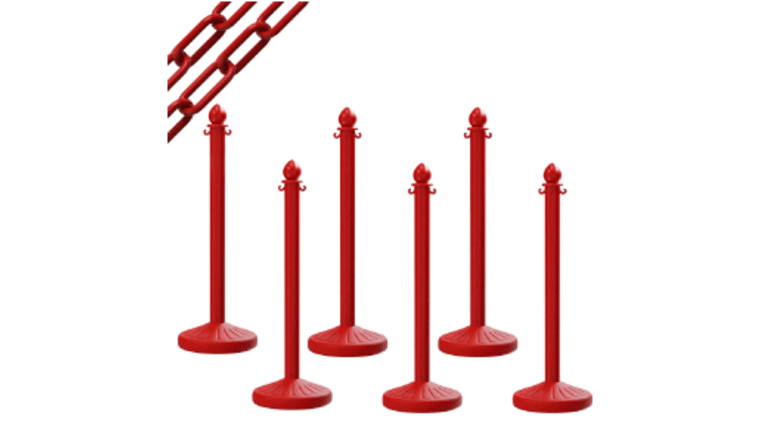 Plastic C Hook For Stanchion – Red | Rental