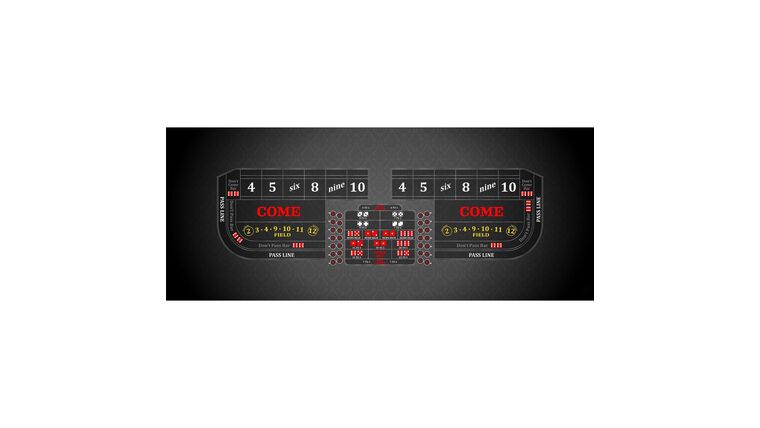 Craps – 8′ Craps Casino Game Table Kit – Black | Rental Craps – 8′ Craps Casino Game Table Kit – Black | Rental