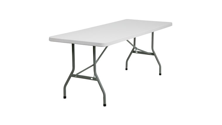 Banquet Table | Plastic | Rectangle | 6′ x 30″ | Gray | Rental