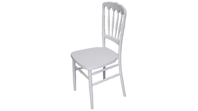 Napoleon Resin Chair – White | Rental