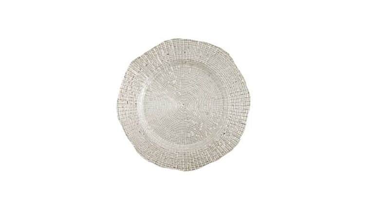 Mercury Glass Charger Plate | Rental