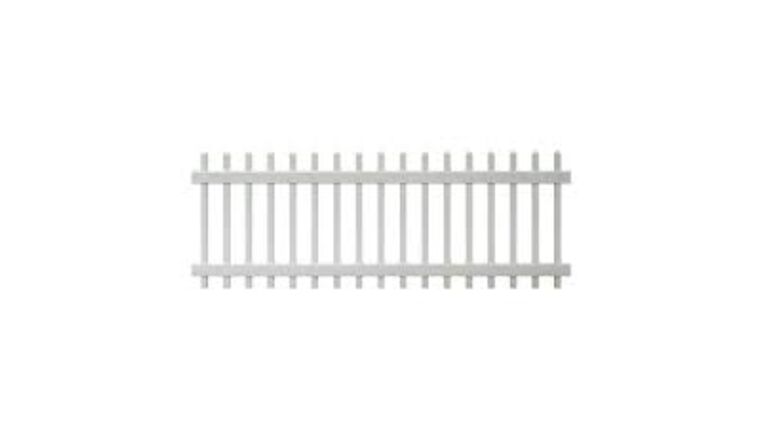 4′ x 30″ White Wood Picket Fence | Rental