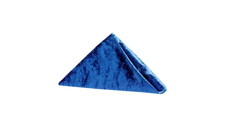 Velvet 20″x20″ Napkin – Royal Blue | Rental