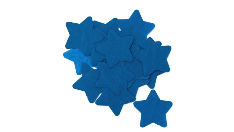 Blue Star Tissue Confetti | Rental