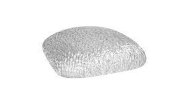 Chair Pad – Cushion Cap for Chameleon Chair – Atomic Silver Stretch Knit | Rental