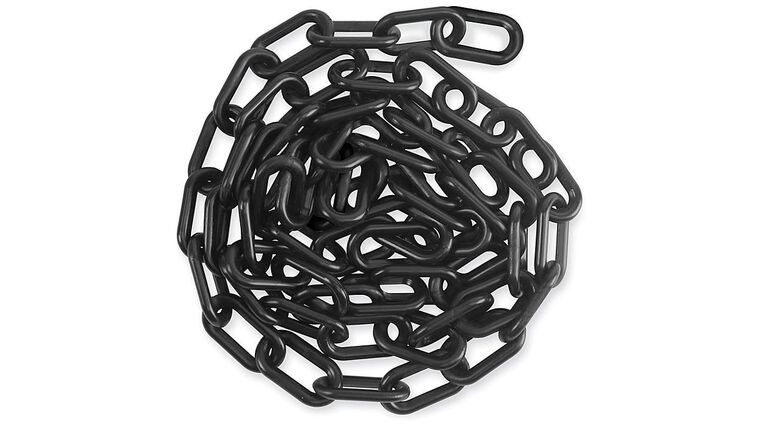 25′ Black Plastic Stanchion Chain | Rental