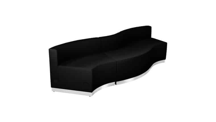Package – HERCULES Alon Series Black LeatherSoft Reception Configuration, 3 Piece | Rental