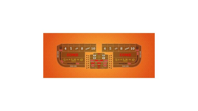 Craps – 8′ Casino Game Table Kit – Orange | Rental Craps – 8′ Casino Game Table Kit – Orange | Rental