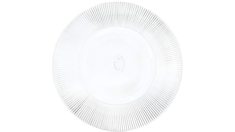 Glass Charger Plate – Clear | Rental