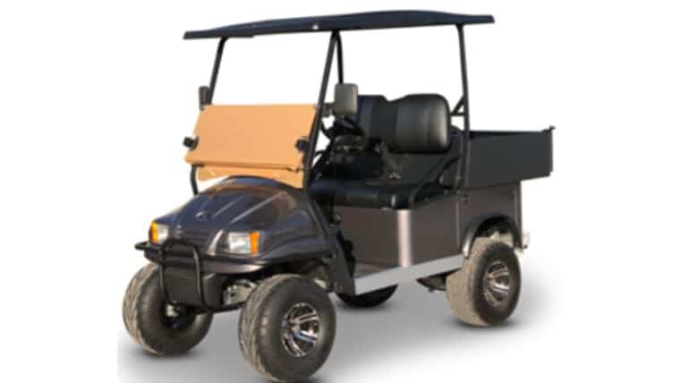 2 Passenger Short Box Cargo Golf Cart – Lifted | Rental