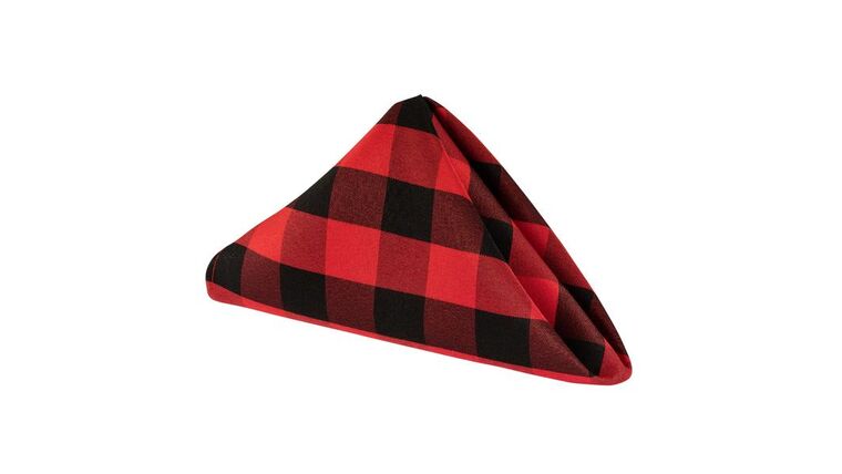 Polyester | Buffalo Plaid Checkered Napkin 20 x 20″ – Black & Red | Rental Polyester | Buffalo Plaid Checkered Napkin 20 x 20″ – Black & Red | Rental