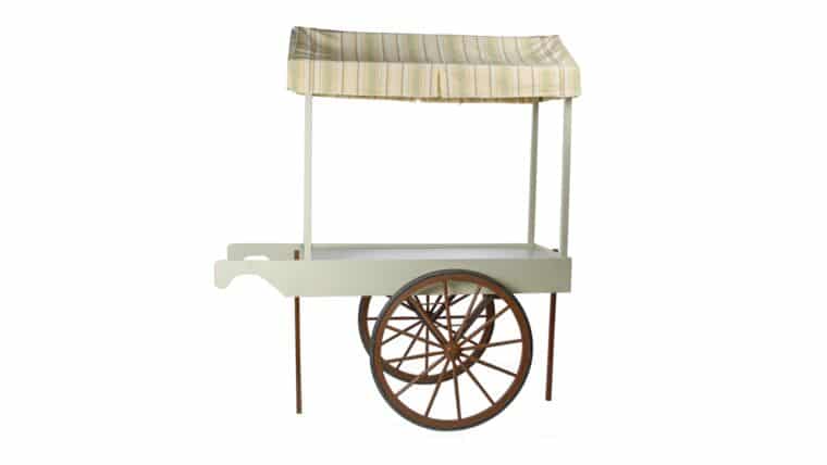 Flower Cart With Provence Stripe Top | Rental