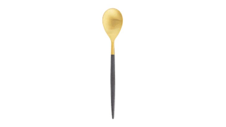 Modern Gold & Black Matte Tablespoon | Rental Modern Gold & Black Matte Tablespoon | Rental