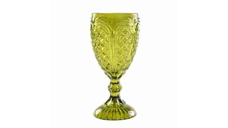 Carousel, Beverage Glass/Goblet – Olive Green 11oz | Rental