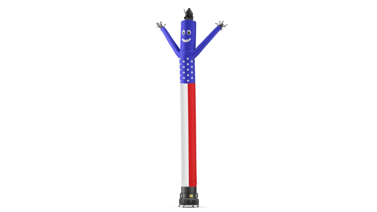American Flag Air Dancers® Inflatable Tube Man 6′ | Rental