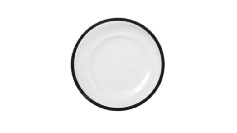 Onyx Rim Glass Salad Plate | Rental Onyx Rim Glass Salad Plate | Rental