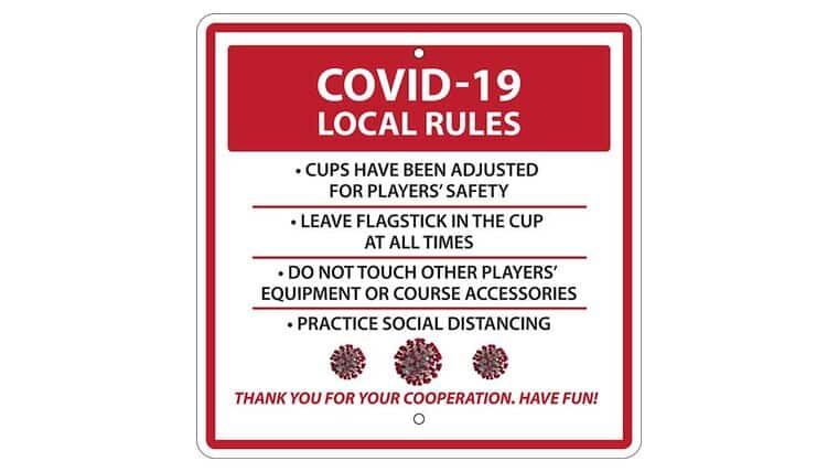 Mini Golf Course Rules Sign – Covid 19 | Rental Mini Golf Course Rules Sign – Covid 19 | Rental