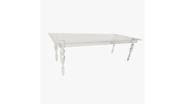 Dining Table | Clear | Rental