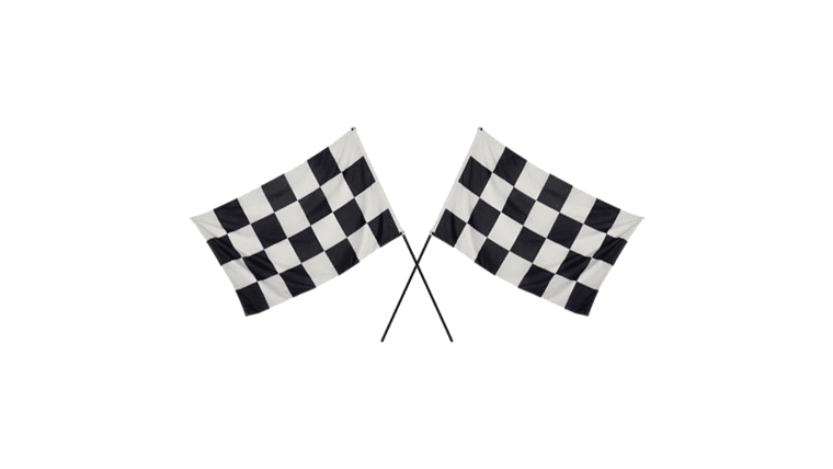Set Of (2) Checkered Flags | Rental