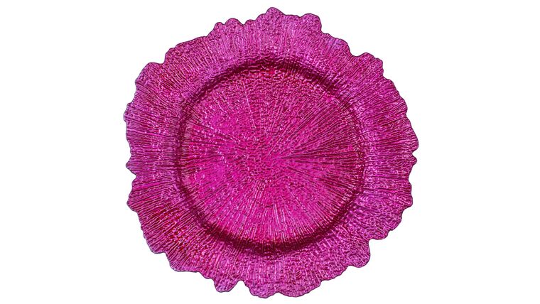Reef Acrylic Charger Plate – Fuchsia | Rental