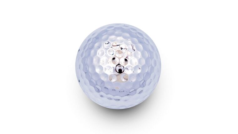 Metallic Silver Golf Ball | Rental Metallic Silver Golf Ball | Rental