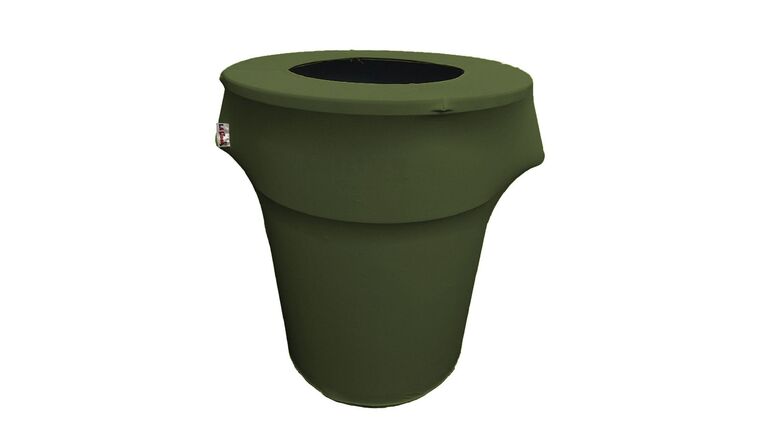 Spandex Trash Can Cover for 44 Gallon – Army Green | Rental Spandex Trash Can Cover for 44 Gallon – Army Green | Rental