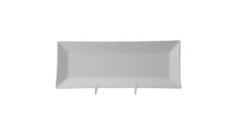 10 1/4″ x 4″ x 1″ Deep Rectangle Melamine Plate | Rental