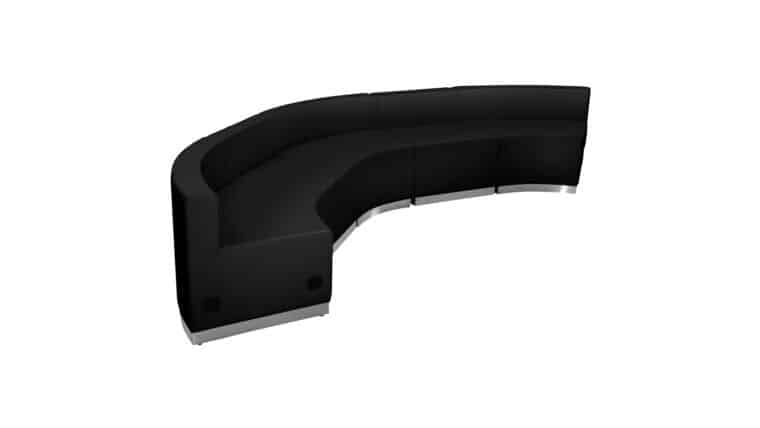 Package – HERCULES Alon Series Black LeatherSoft Reception Configuration, 5 Pieces | Rental