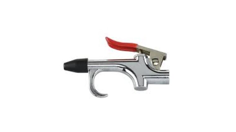 Chrome w/Red Handle Air Compressor Blow Gun | Rental Chrome w/Red Handle Air Compressor Blow Gun | Rental