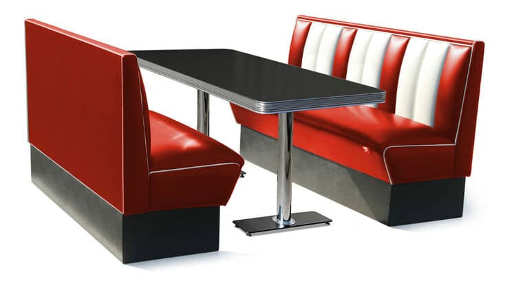 Package – 50’s Table & Bench Set | Rental