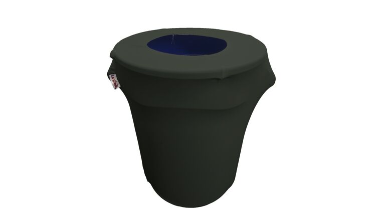 Spandex Trash Can Cover for 32-Gallon – Black | Rental