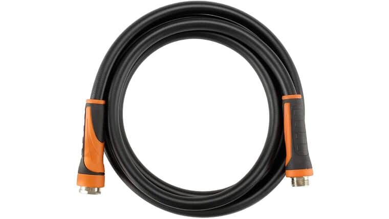 Leader Hose 5/8″ x 10ft, Heavy Duty, Flexible, Lightweight Short Water Hose with Grip Handle, Male to Female Fittings | Rental Leader Hose 5/8″ x 10ft, Heavy Duty, Flexible, Lightweight Short Water Hose with Grip Handle, Male to Female Fittings | Rental