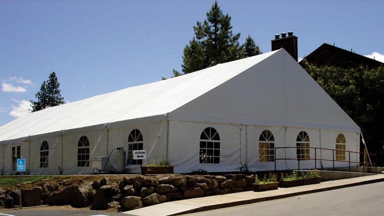 40′ x 50′ Keder Tent – Clear/White | Rental