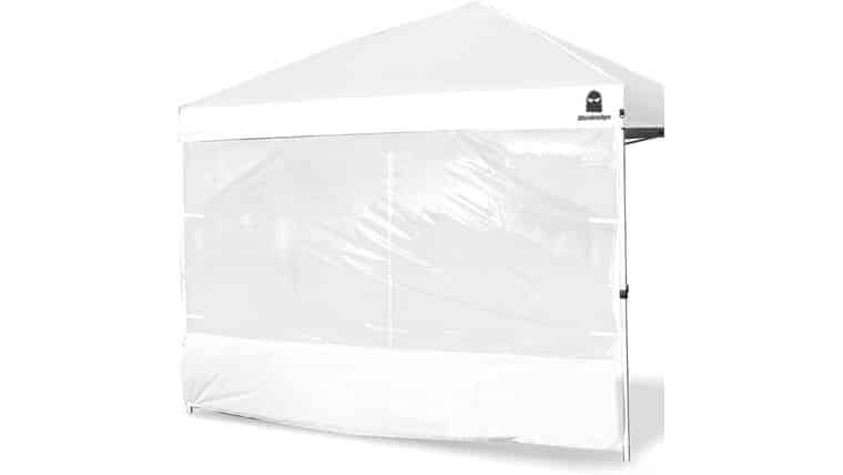 Clear Sidewall for 10×10 Pop up Canopy – Straight Leg, Splicing Transparent Canopy Walls, Instant Canopy Tent Sunwall 10×6.3 Ft (White) | Rental